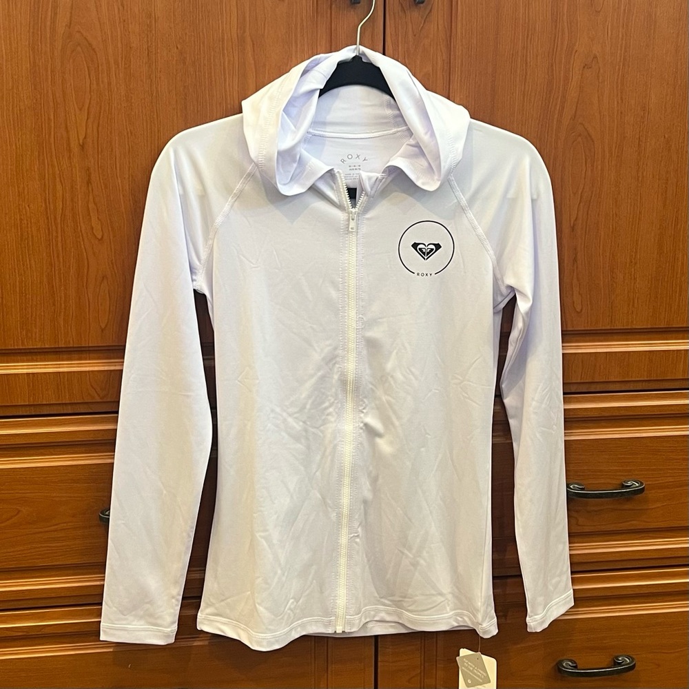 Roxy SPF zip up / rash guard NET